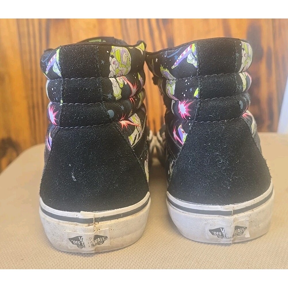 Vans Disney Toy Story Sk8-Hit Buzz Lightyear High Top Suede Black Sz Men 10 - Picture 4 of 9